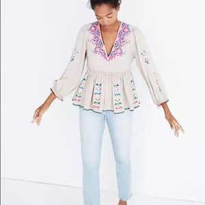 Ulla Johnson Embroidered Maja Top Shirt Blouse 2